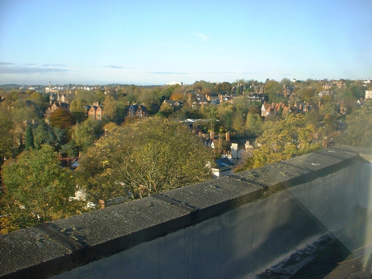 view to the W