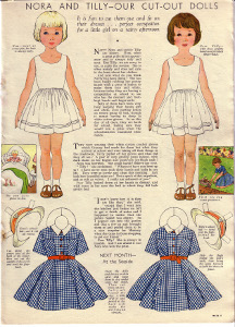 Nora and Tilly, Woman and Home, August 1955