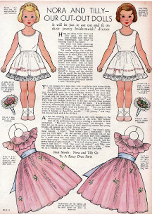 Nora and Tilly, Woman and Home, December 1955